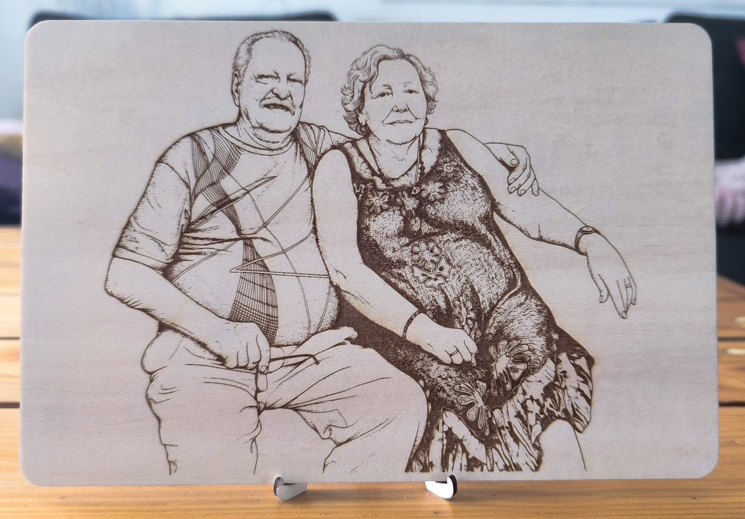 portrait d'un couple personnalisée